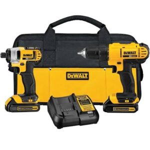 DEWALT 20V MAX Cordless Drill/Driver & Impact Driver Combo Kit (DCK240C2)
